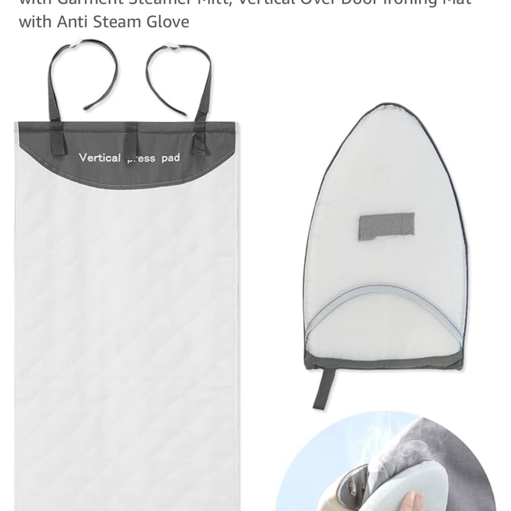 Steam Iron Kit Protection Glove Over the door Ironing Board for Garment Care